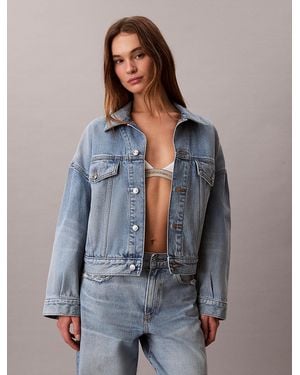 Calvin Klein Relaxed Denim Jacket - Blue