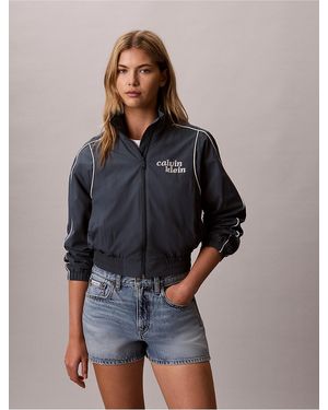Calvin Klein Calvin Klein 1989 Logo Graphic Lightweight Jacket - Blue