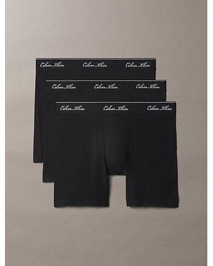 Calvin Klein 3 Pack Boxer Briefs Icon Cotton - Black