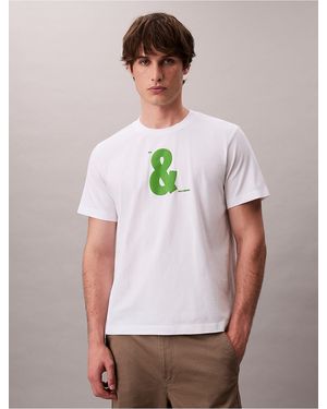 Calvin Klein Calvin Klein And Graphic Relaxed T-Shirt - Multicolor
