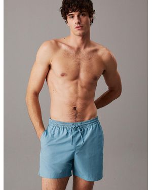 Calvin Klein Medium Drawstring Swim Shorts - Blue