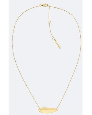 Calvin Klein Collar con colgante esculpido - Blanco