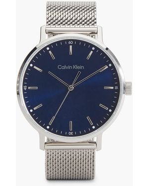 Calvin Klein Modern Mesh Bracelet Watch - Blue