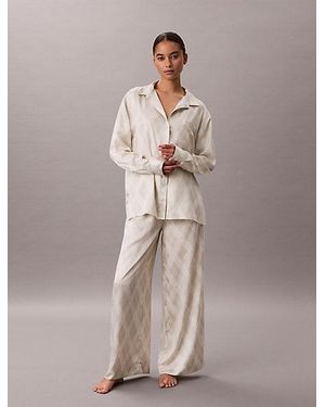 Calvin Klein Pyjama Trousers Minimalist Satin - Multicolour