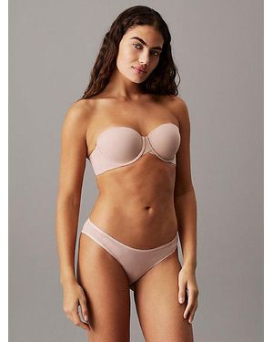 Calvin Klein Strapless Demi Bra Perfectly Fit - Brown