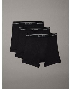 Calvin Klein 3 Pack Boxer Briefs Cotton Classics - Black