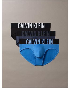 Calvin Klein Intense Power Air 3-Pack Hip Brief - Blue