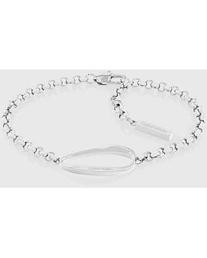 Calvin Klein Pulsera de cadena con forma orgánica - Metálico
