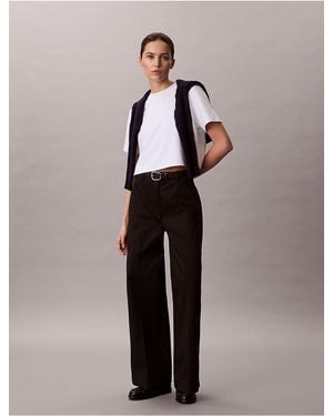 Calvin Klein Calvin Klein Baggy Chino Pants - Black
