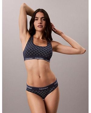 Calvin Klein Limited Edition Unlined Bralette Icon Cotton Modal - Brown