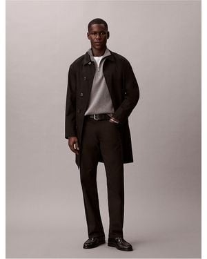 Calvin Klein Standard Straight Stretch 5-Pocket Pants - Black