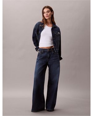 Calvin Klein Ultra Wide Leg Jeans - Blue