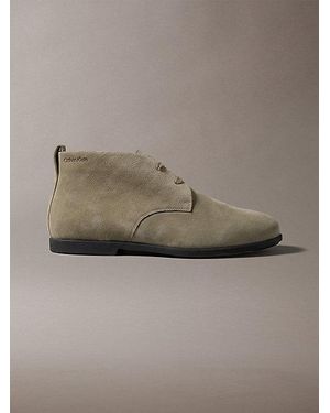 Calvin Klein Suede Hybrid Desert Boots - Grey