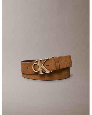 Calvin Klein Riem Met Suède Logogesp - Meerkleurig