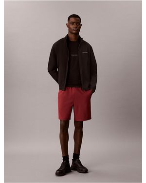Calvin Klein Calvin Klein Graphic Monogram Woven Shorts - Brown