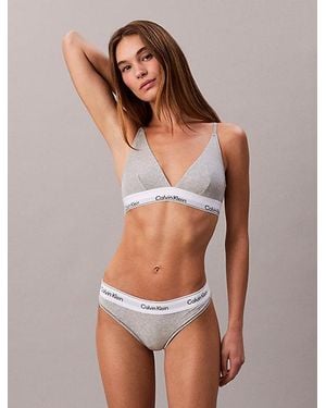 Calvin Klein Thong Icon Cotton Modal - Brown