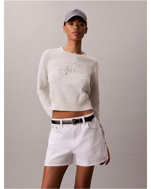 Calvin Klein Calvin Klein Monologo Outline Sweater - Gray