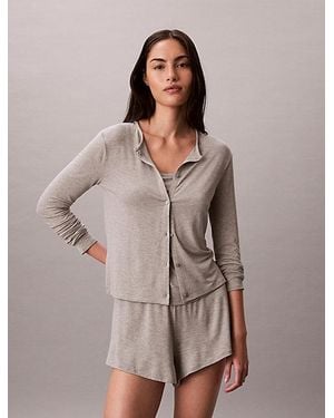 Calvin Klein Lounge Cárdigan - Ultra Soft Modal - Gris