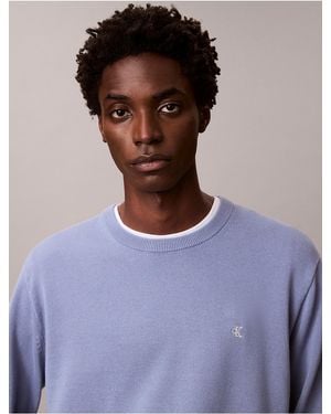 Calvin Klein Calvin Klein Smooth Cotton Sweater - Purple