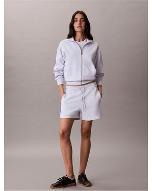 Calvin Klein Calvin Klein Logo Tape Terry Shorts - Purple