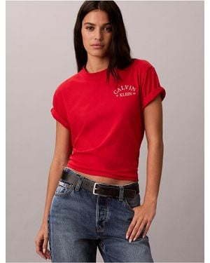 Calvin Klein Calvin Klein Boxy Embroidered Logo Tee