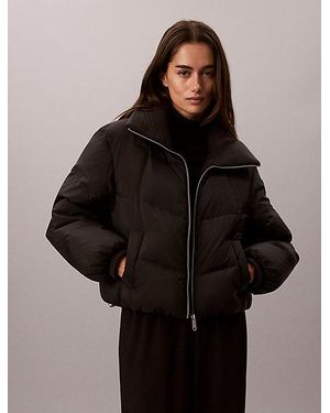 Calvin Klein Jeans Short Down Puffer Jacket - Black