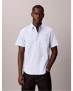 Calvin Klein Poplin Shirts for Men | Lyst