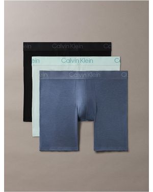 Calvin Klein Ultra Soft Modal 3-Pack Boxer Brief - Blue
