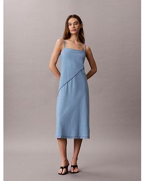 Calvin Klein Jeans Soft Denim Cami Dress - Blue