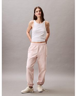 Calvin Klein Joggingbroek Met Monogram Logo - Roze