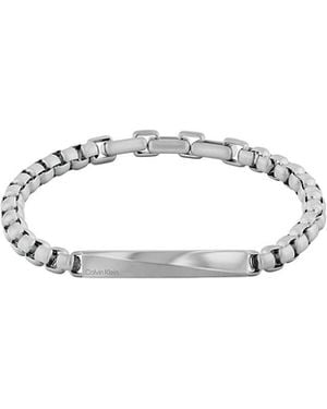 Calvin Klein Bold Cable Chain Bracelet - White