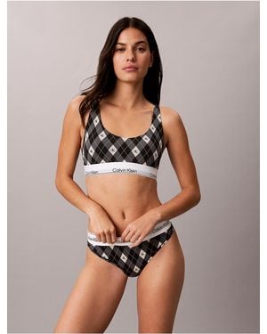 Calvin Klein Icon Cotton Modal Lightly Lined Bralette - Multicolor