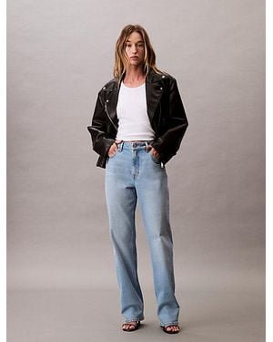Calvin Klein High Rise Straight Jeans - Multicolor
