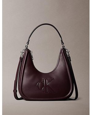 Calvin Klein Embossed Monogram Crescent Bag - Multicolour