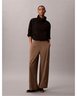 Calvin Klein Calvin Klein Commuter Wide Leg Cargo Pants - Brown