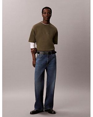 Calvin Klein Relaxed Heavy Jersey Logo T-Shirt - Multicolour