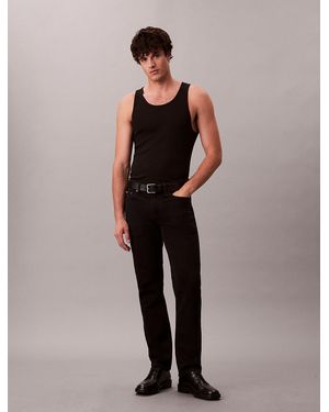 Calvin Klein Slim Straight Jeans - Black