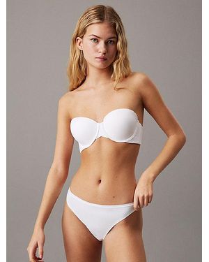 Calvin Klein Trägerloser Halbschalen-Bh - Weiß