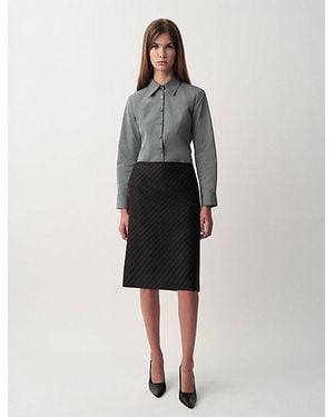 Calvin Klein Luna Kokerrok - Zwart