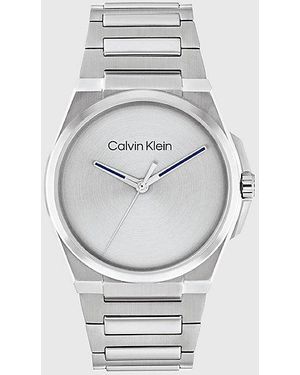 Calvin Klein Brushed Dial H Link Bracelet Watch - Grey