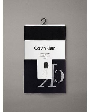 Calvin Klein Shorts ajustados con cinturilla con logo - Negro