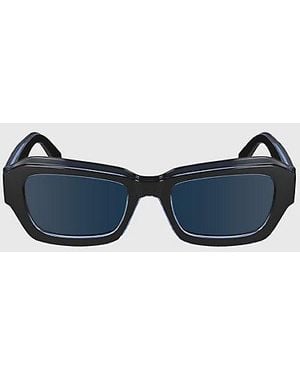 Calvin Klein Jeans Modified Rectangle Sunglasses - Blue