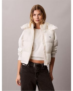 Calvin Klein Calvin Klein Midweight Puffer Vest - Natural