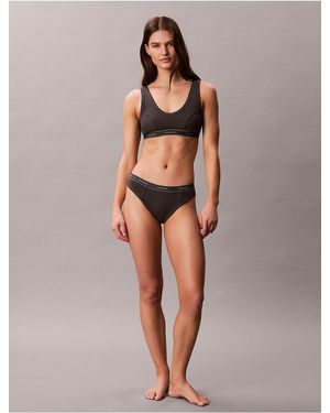 Calvin Klein Heritage Cotton Stretch Thong - Multicolor