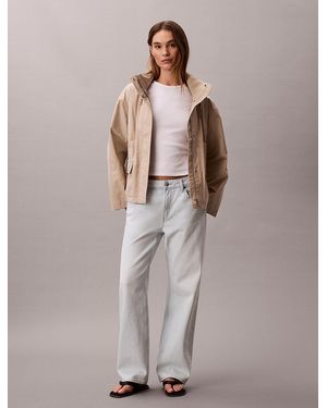 Calvin Klein Lightweight Tech Jacket - Brown