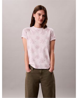 Calvin Klein Calvin Klein Allover Floral Tee - Multicolor