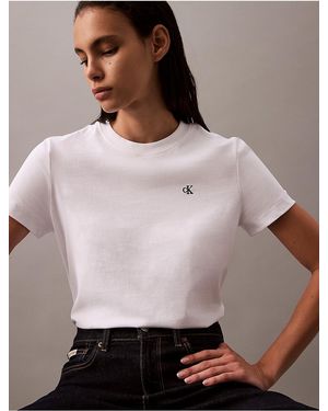 Calvin Klein Calvin Klein Archive Logo T-Shirt - Natural
