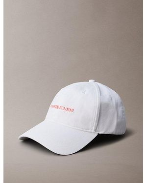 Calvin Klein Twillkatoenen Pet Met Geborduurd Logo - Metallic