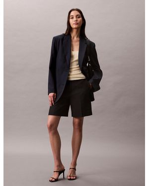 Calvin Klein Viscose Blend Ribbed Tank Top - Brown