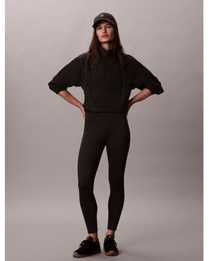 Calvin Klein Quick-Dry High-Rise 7/8 Gym Leggings - Black